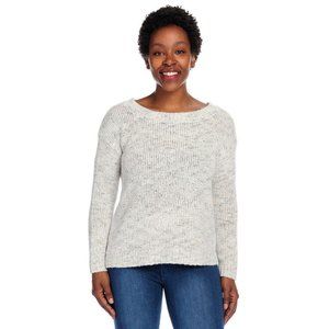 Kate and Mallory Wide neck Hi lo Hem Sweater with Fleck Coloring NWT